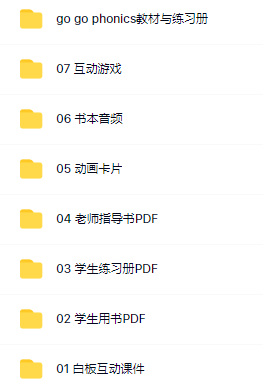 GO GO Phonics 自然拼读全套资源目录