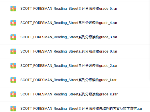 Scott Foresman资源目录