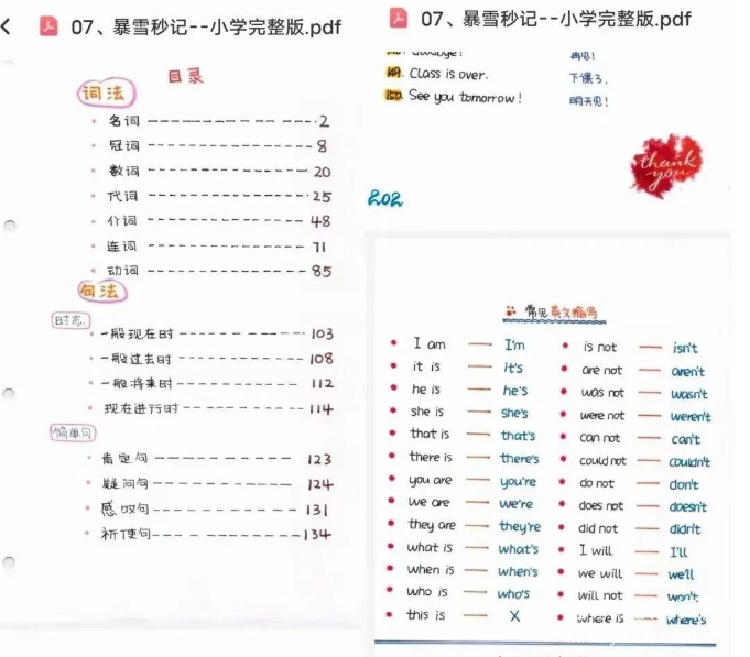 暴雪秒记英语笔记电子版pdf 