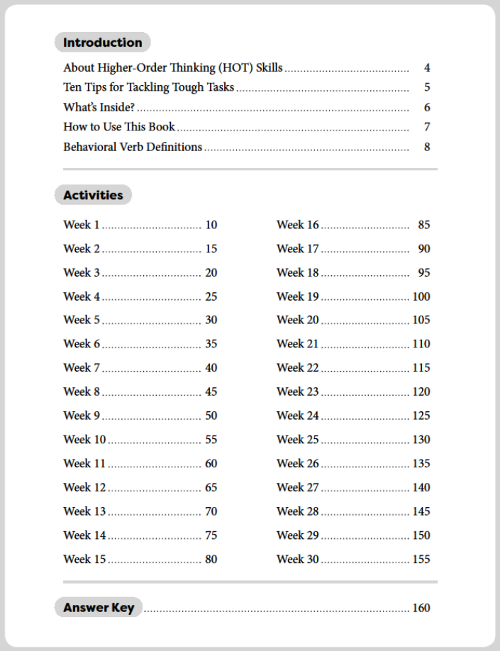 Daily Higher Order Thinking