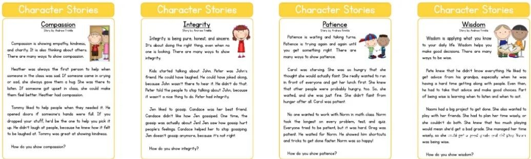 Reading Comprehension Stories