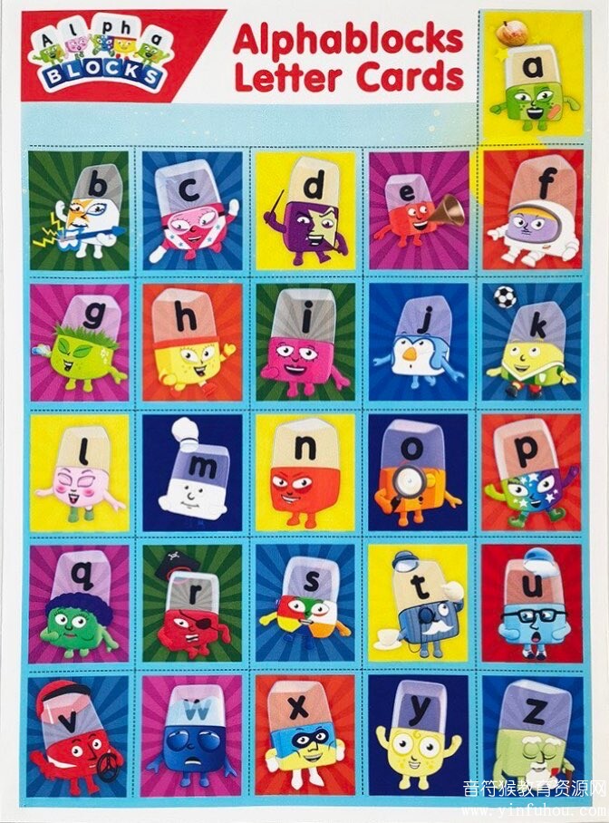 alphablocks字母积木 配套字母卡