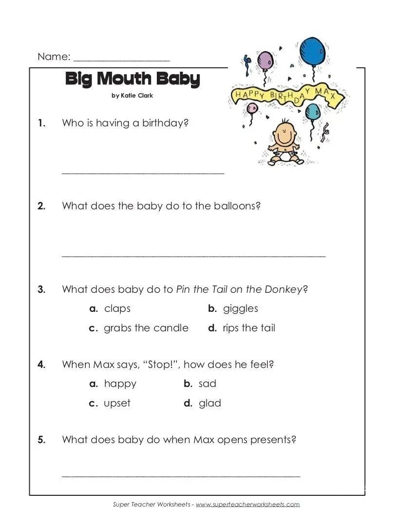 Super Teacher Worksheets G1-G5