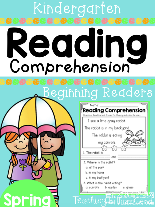 Kindergarten Reading Comprehension 英文阅读练习纸春夏秋冬