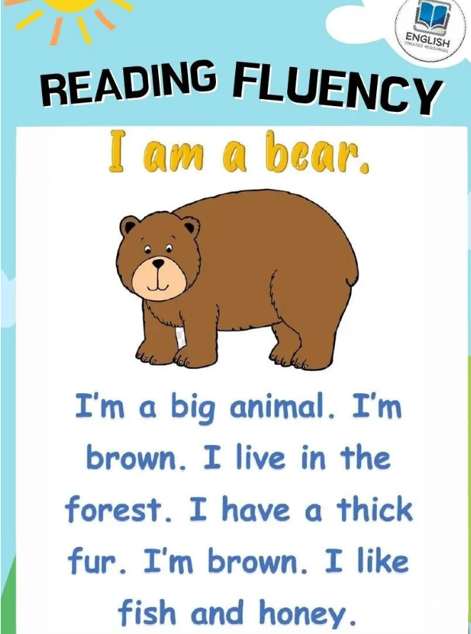 Reading Fluency 提升英语流利阅读的初级闪卡