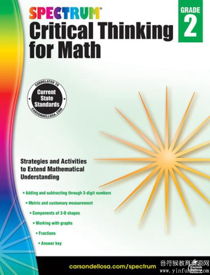 Critical Thinking For Math 刷题神书Spectrum练习册 (2 to 8年级)