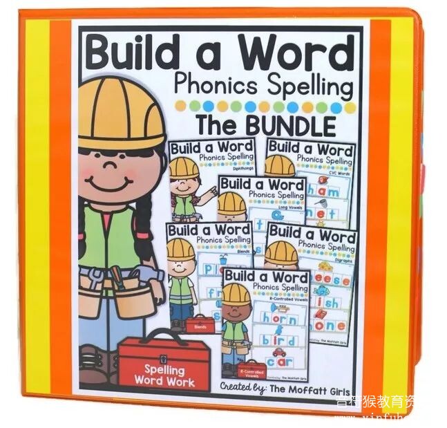 Build a word Phonics spelling 自然拼读素材电子版 可下载打印