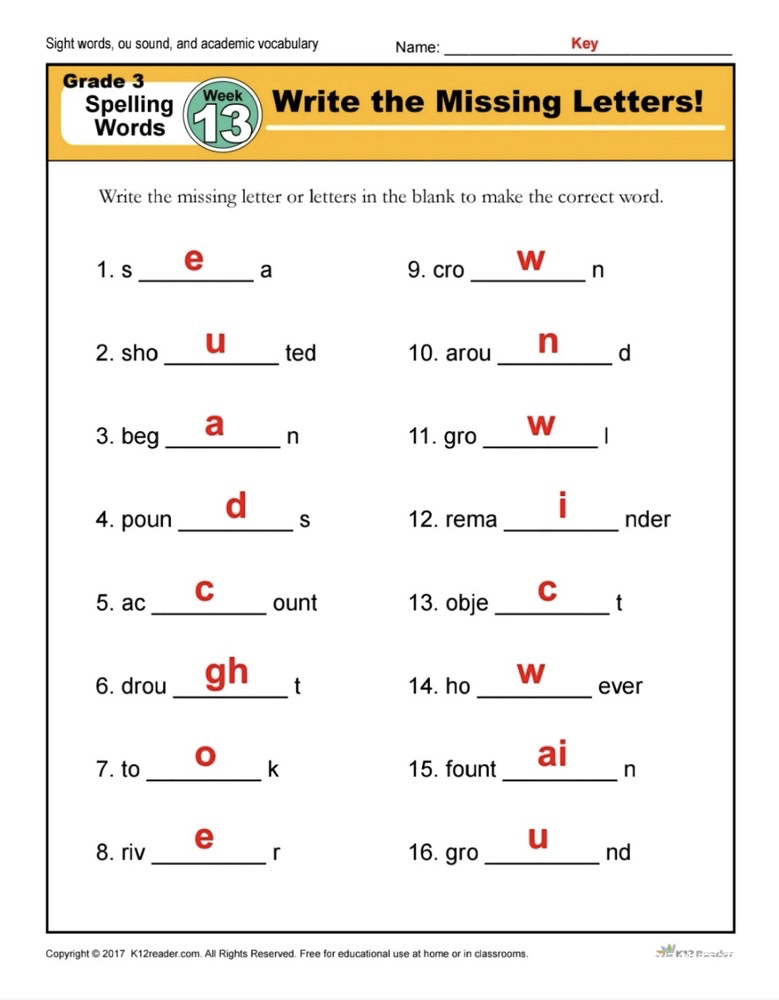 Spelling Words 3000词 电子版资源 百度网盘 可打印下载