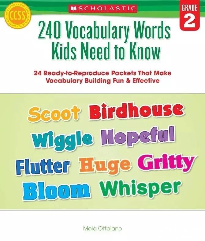 美国小学英语必备词汇练习册240 Vocabulary Words Kids Need to Know