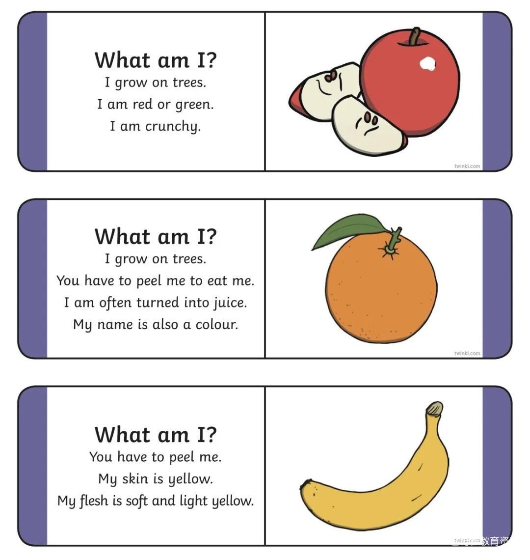 What Am I 猜谜游戏卡提升幼儿英语口语水平、阅读理解能力