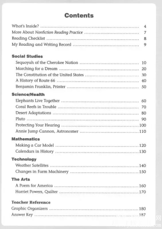 Nonfiction Reading Practice 电子版pdfG1-G6 百度网盘