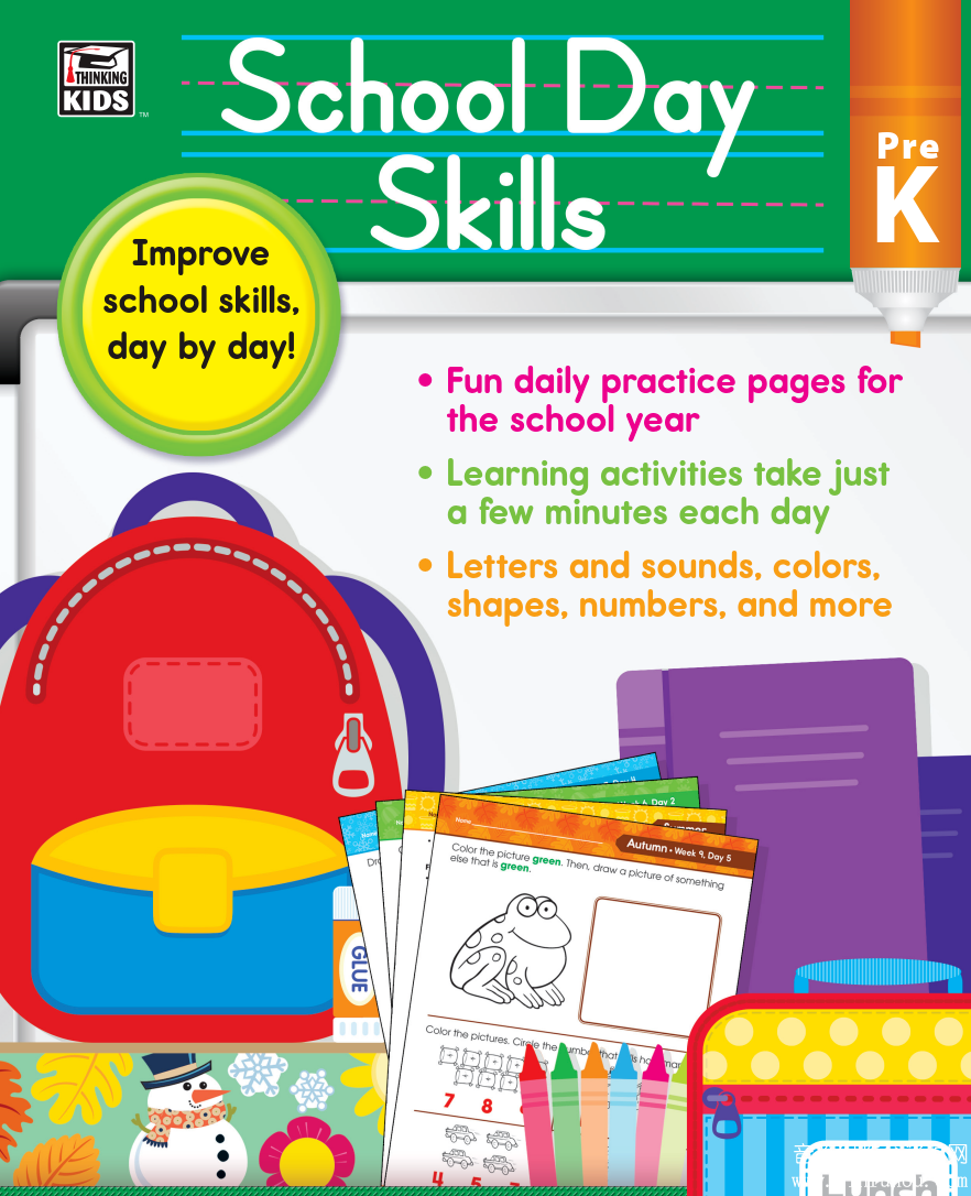School Day Skills 提高孩子阅读、写作和数学技能
