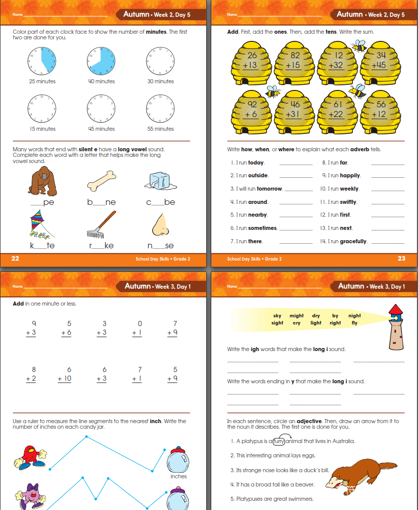 School Day Skills 提高孩子阅读、写作和数学技能