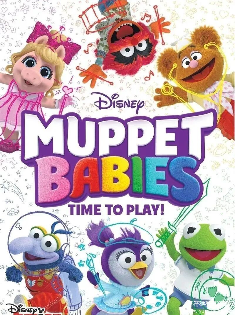 布偶宝宝 Muppet Babies迪士尼奇幻冒险木偶动画片 全三季