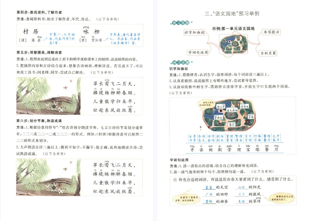 涂重点 电子版宝藏语文工具书 1~6年级上下册