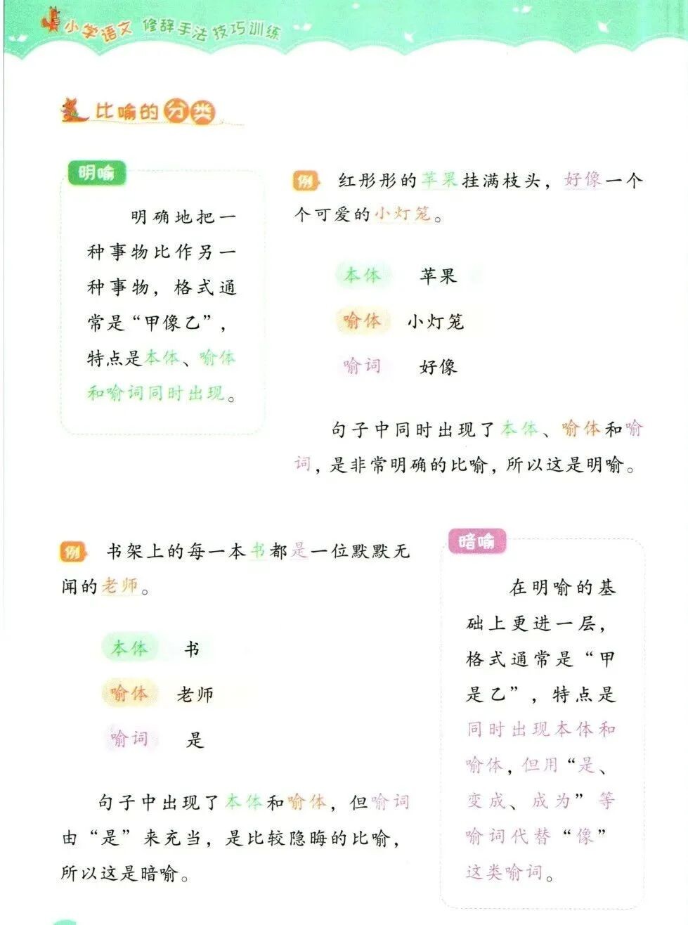 斗半匠小学语文修辞手法技巧训练 八大修辞方法剖析