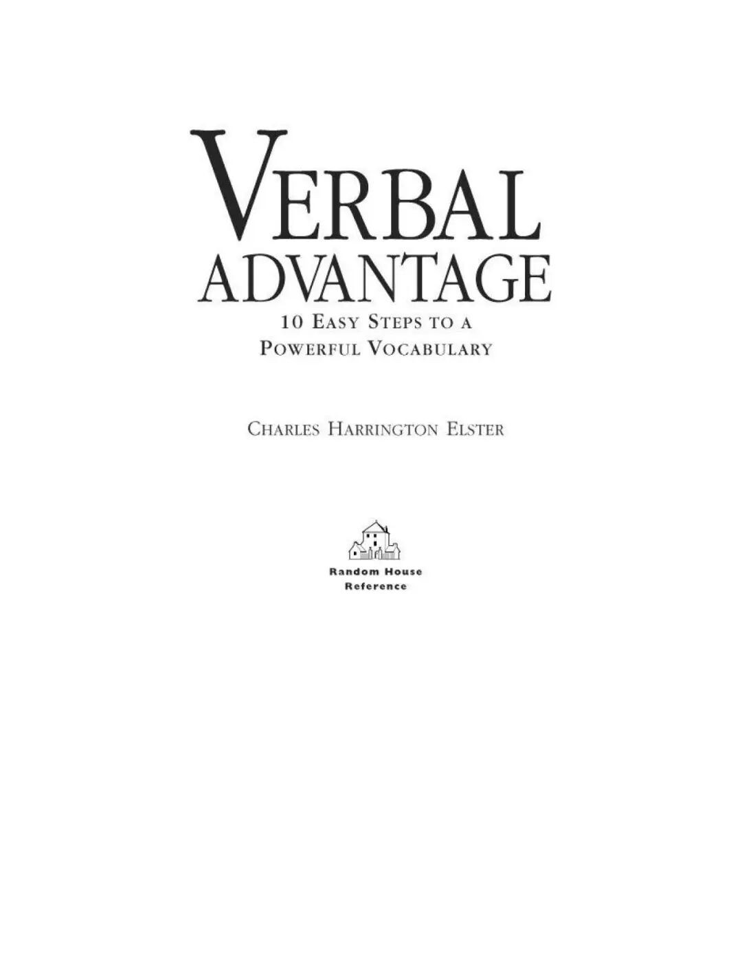 Verbal Advantage 电子版pdf 实现词汇自由 百度云下载