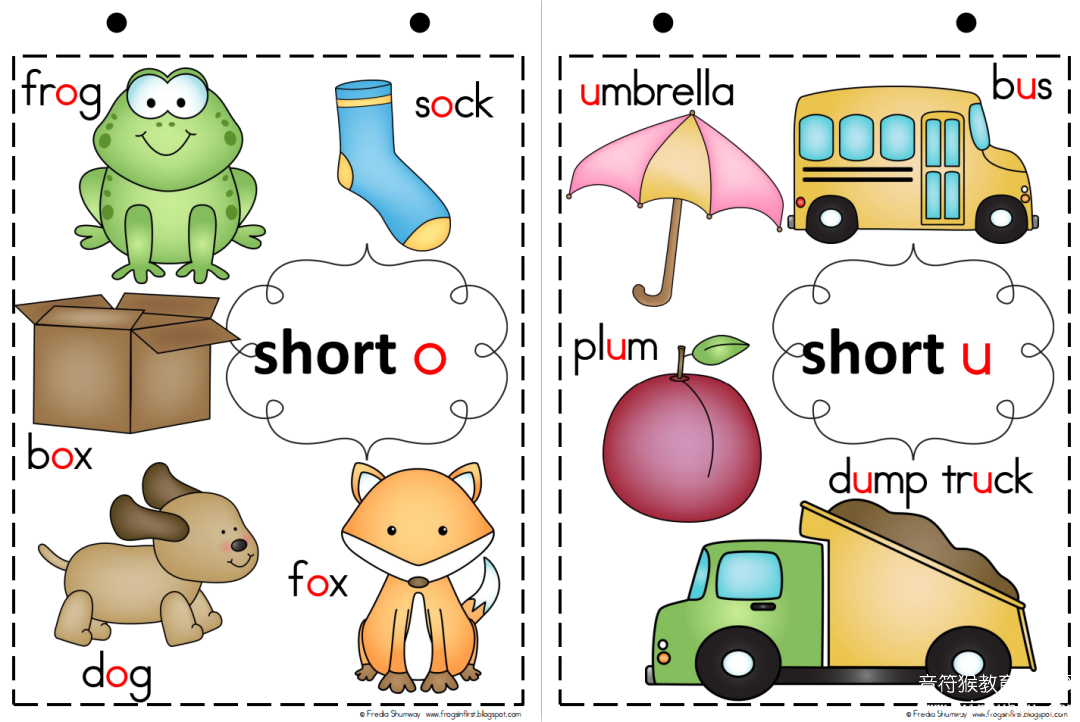 Word Families and Sight Words 美国小学课堂自然拼读迷你锚图