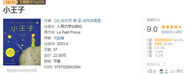 小王子《The Little Prince》精讲视频课、单词表、阅读练习
