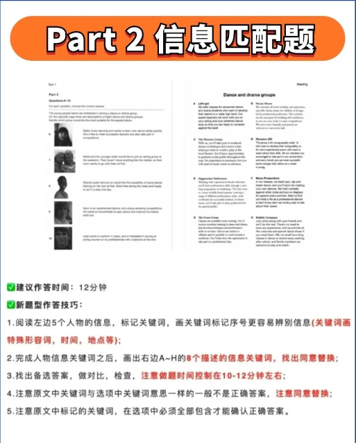 PET新版阅读Part1-6专项训练 含讲义+考试小技巧