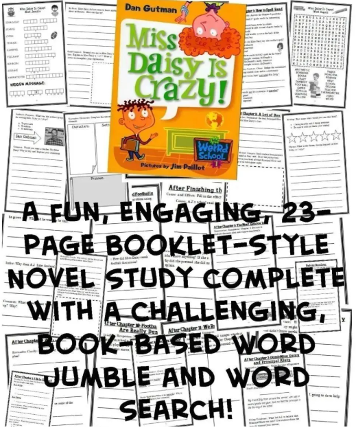 疯狂学校 My weird school 1-21 全套练习纸 Novel Studies
