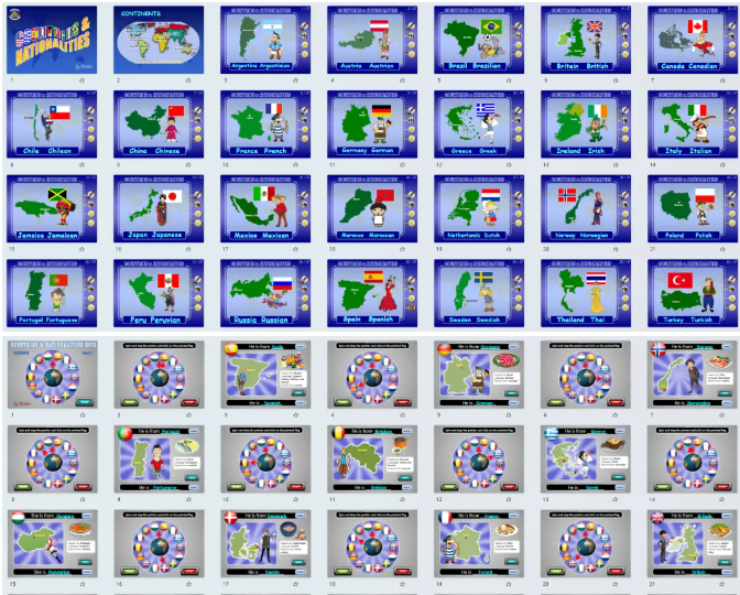 世界各国英语主题学习素材 课堂有趣又有知识点