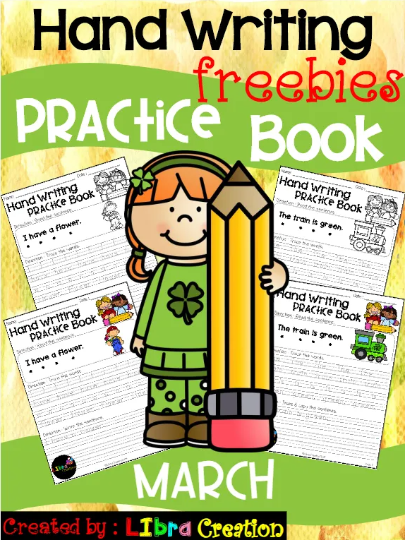 Hand Writing Practice Book 英语书写入门练习的作业纸