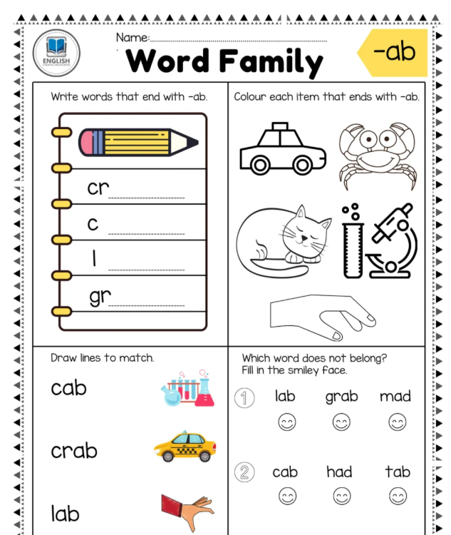 低龄娃怎么积累词汇？这套精美词族练习+动画超好用！