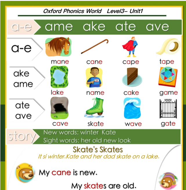 牛津自然拼读知识清单 核心知识一目了然