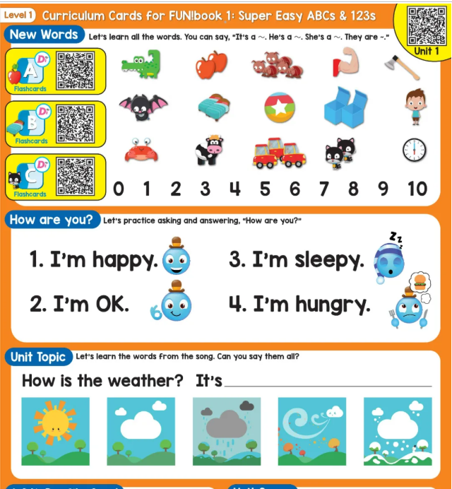 100页高颜值拼读练习纸 还有闪卡和教具