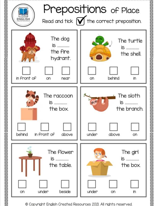 一波外网卡通语法练习纸 轻松方式学会5大基础语法
